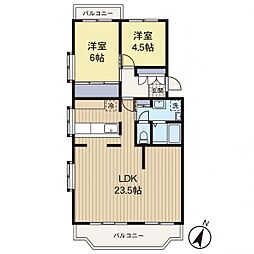 間取図画像 2LDK