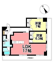 間取図画像 2LDK