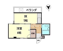 間取図画像 1DK