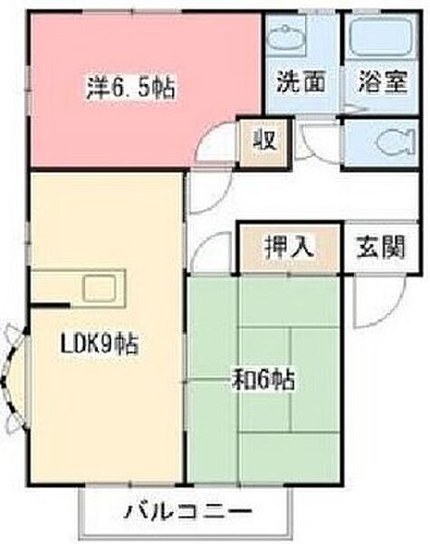 サンフレンズ Ｂ202号｜佐賀県三養基郡みやき町大字原古賀(賃貸アパート2LDK・2階・50.92㎡)の写真 その3