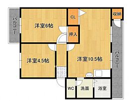 カルム国分  ｜ 福岡県久留米市国分町24-1（賃貸アパート2LDK・2階・50.00㎡） その2