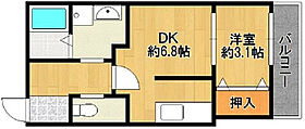 レイナス花絣 101号 ｜ 福岡県久留米市梅満町1180-40（賃貸アパート1DK・1階・28.36㎡） その2