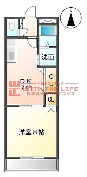 フラワーキャッスル 203号｜福岡県久留米市小森野3丁目(賃貸アパート1DK・2階・36.00㎡)の写真 その2