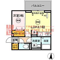 グランドステージ本町  ｜ 福岡県八女市本町2番93号（賃貸アパート1LDK・1階・30.14㎡） その2