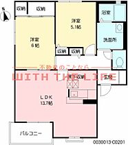 サンクチュアリー久留米III 101号 ｜ 福岡県久留米市小森野5丁目3-26（賃貸アパート2LDK・1階・58.82㎡） その2