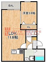 リタリッチ鳥栖壱番館  ｜ 佐賀県鳥栖市田代外町591-256（賃貸アパート1LDK・1階・36.44㎡） その2