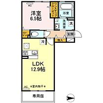 ダンケプロスト 103号 ｜ 福岡県うきは市吉井町千年301-1（賃貸アパート1LDK・1階・47.21㎡） その2