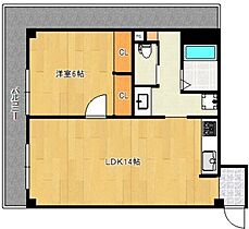 グリーンマンション中央  ｜ 福岡県久留米市中央町20-13（賃貸マンション1LDK・6階・39.69㎡） その2