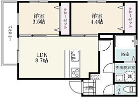 リテラス鳥栖ラピス  ｜ 佐賀県鳥栖市今泉町2473-1（賃貸アパート2LDK・1階・41.54㎡） その2