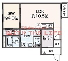 SPICA津福（スピカツブク）  ｜ 福岡県久留米市津福本町1634-1（賃貸アパート1LDK・2階・40.96㎡） その2