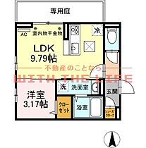 パークハイム上津 110号 ｜ 福岡県久留米市上津町1770-1（賃貸アパート1LDK・1階・32.72㎡） その2