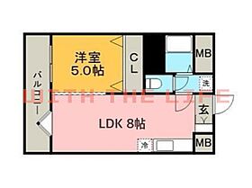 カサベルデ本町 102号 ｜ 福岡県久留米市本町15-22（賃貸マンション1LDK・1階・32.52㎡） その2