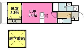 Riz Grande（リズグランデ）花畑駅前 502号 ｜ 福岡県久留米市花畑3丁目1-8（賃貸マンション1LDK・5階・30.26㎡） その2