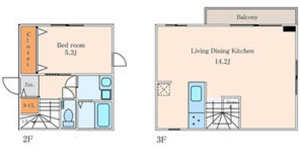 HJ PLACE MINAMIAOYAMA 201号室｜東京都港区高輪４丁目(賃貸マンション1LDK・2階・48.19㎡)の写真 その2