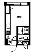 フレアドーム代々木 206号室 ｜ 東京都渋谷区初台１丁目22-8（賃貸マンション1R・2階・17.00㎡） その2