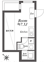 ルクレ神宮前 301号室 ｜ 東京都渋谷区神宮前５丁目15-2（賃貸マンション1R・3階・16.73㎡） その2