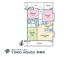 ライオンズマンション上戸田 3LDKの間取図画像