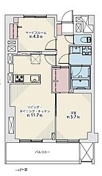 間取図画像 1SLDK