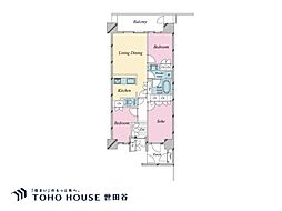 アベニューレジデンス 3LDKの間取図画像