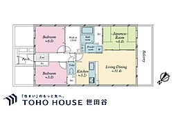 クレストフォルム本郷台サウスステージ 3LDKの間取図画像