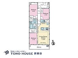 モンレーヴ吉祥寺 3LDKの間取図画像