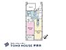 間取り：1LDK、専有面積41.1m2、バルコニー面積3.6m2