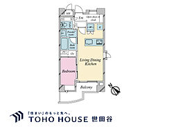 フリーディオ大崎 1LDKの間取図画像