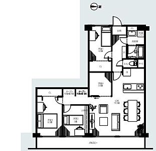 間取り：間取り図