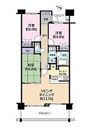 レクセルプラザ久米川 3LDKの間取り