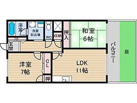 ヴィルヌーブガーデンズ千里山西  ｜ 大阪府吹田市千里山竹園１丁目（賃貸マンション2LDK・2階・58.56㎡） その2