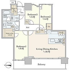 間取図画像 3LDK