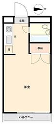 センチュリー三鷹 ワンルームの間取図画像