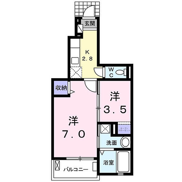 アンジュ　アルモニー 103｜千葉県松戸市五香南1丁目(賃貸アパート1SK・1階・31.65㎡)の写真 その2