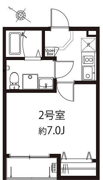 モダンライト北柏 102｜千葉県柏市根戸(賃貸アパート1K・1階・22.03㎡)の写真 その2