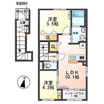 エルフォルク  ｜ 千葉県柏市松ケ崎（賃貸アパート2LDK・2階・53.35㎡） その2