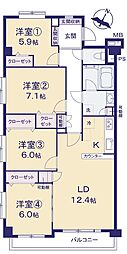 コスモ鎌ケ谷ガーデンスクエアＡ棟（二和向台駅）