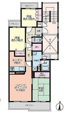 間取りを拡大表示
