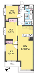ライオンズマンション市川行徳 3LDKの間取図画像