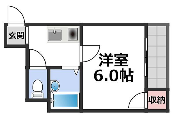 ハーモニー玉造 ｜大阪府大阪市東成区東小橋1丁目(賃貸マンション1K・2階・16.00㎡)の写真 その2