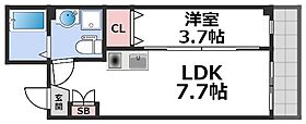 HASEO緑橋  ｜ 大阪府大阪市東成区中本2丁目（賃貸アパート1LDK・1階・26.51㎡） その2