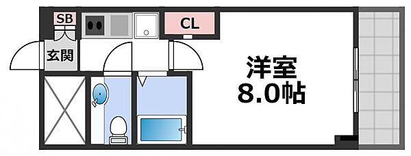 メゾン・ド・ヴィレ　城東 ｜大阪府大阪市城東区放出西3丁目(賃貸マンション1K・5階・25.00㎡)の写真 その2