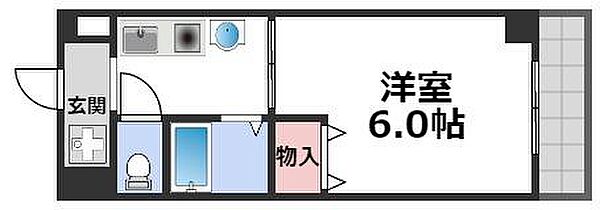 タウンコート新深江 ｜大阪府大阪市東成区大今里南6丁目(賃貸マンション1K・2階・19.44㎡)の写真 その2