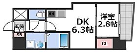 セレニテ夕陽丘EST  ｜ 大阪府大阪市天王寺区上汐5丁目（賃貸マンション1DK・14階・26.64㎡） その2