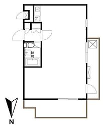 日興パレス文京パート5 ワンルームの間取図画像