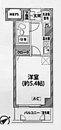 シティハイツ吉祥寺 1Kの間取図画像