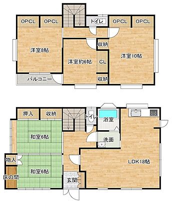 間取り 仙台市泉区東黒松 戸建て