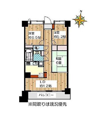 間取り ダイアパレス鶴ケ谷南 3階/-