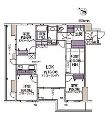 サンクレイドル宮城野ルラーシュ 4LDKの間取図画像