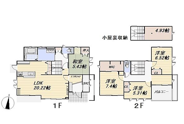 間取り JR陸羽東線 塚目駅 徒歩10分