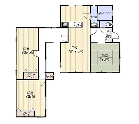 間取り 遠田郡涌谷町字渋江